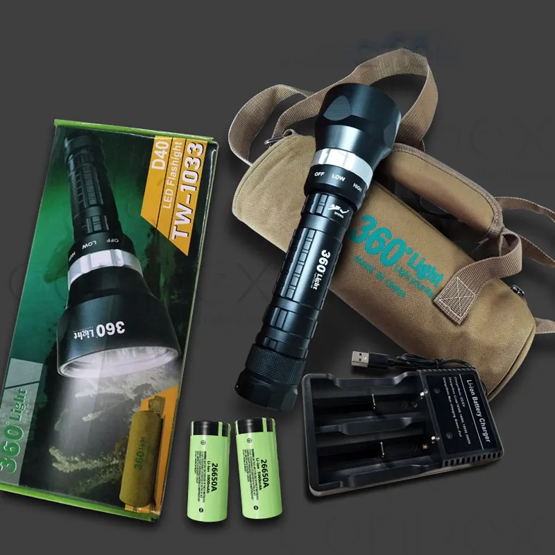 360 Light Torch Light Powerful USB Rechargeable Hand Flash Portable 5000 Lumens Zoom Led Flashlights