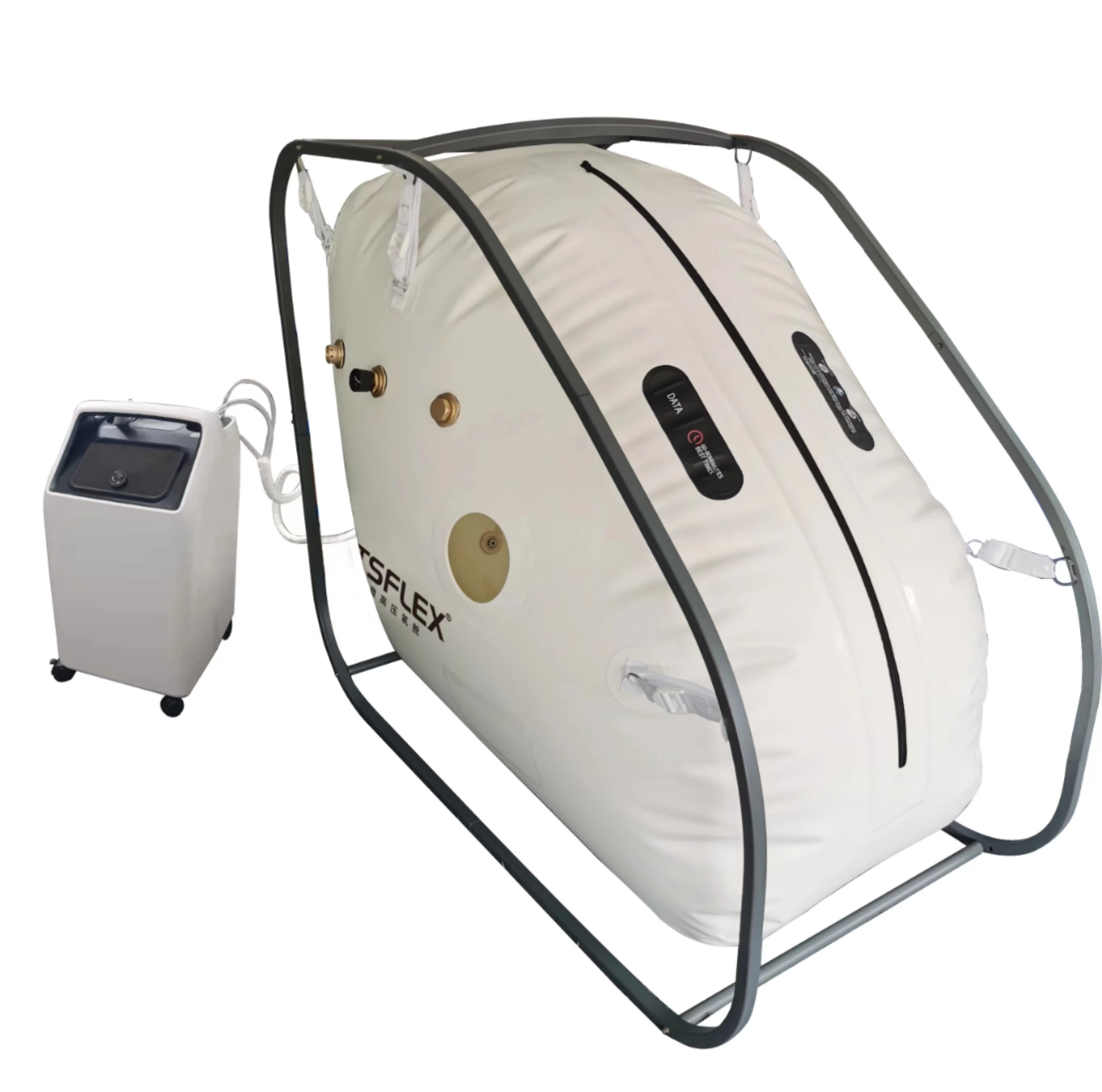 LETSFLEX Home Use Portable Sitting Hyperbaric Oxygen Chamber 1.3 ATA With Oxygen Concentrator