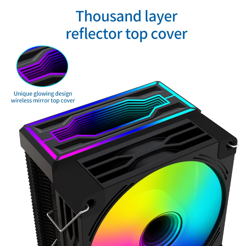 High-performance 90mm Aluminum Cpu Heat Sink Radiator With Dual Fans Factory Price Air Cooling For Computer Cases