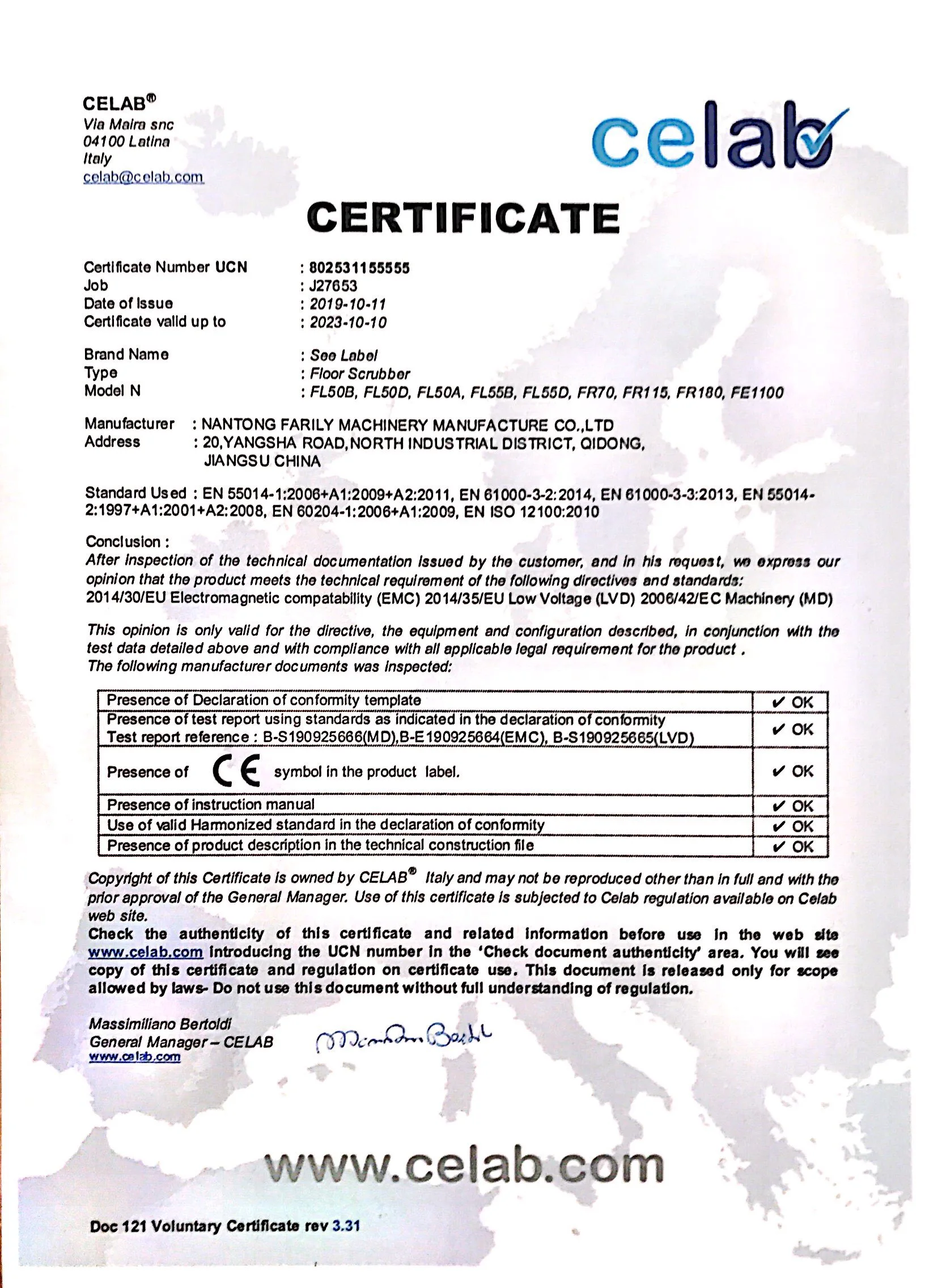 Farily floor washer other+cleaning+equipment FR70 floor cleaning machine