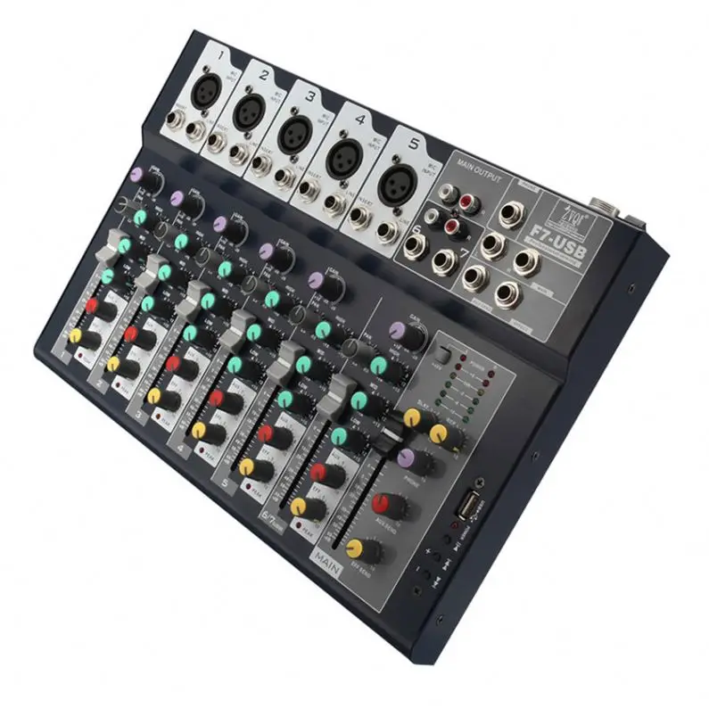  GAX-F7 Профессиональный цифровой аудиоконсольный миксер высокого
