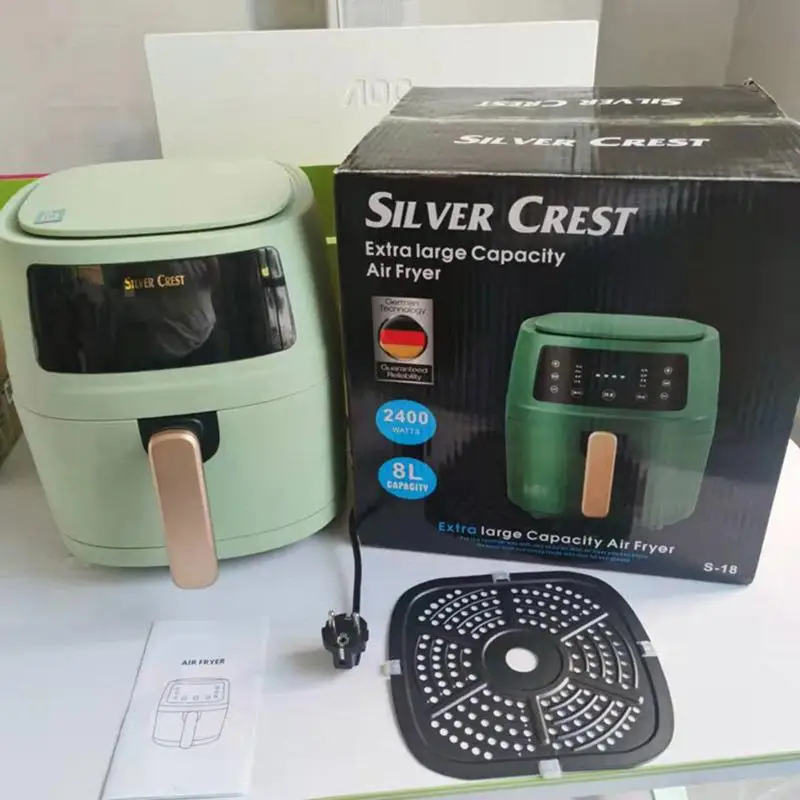 Family and party size 8l air fryer oven silver crest air fryer In Stock Mini Frying Small Deep Cooking Air Electric Fryers
