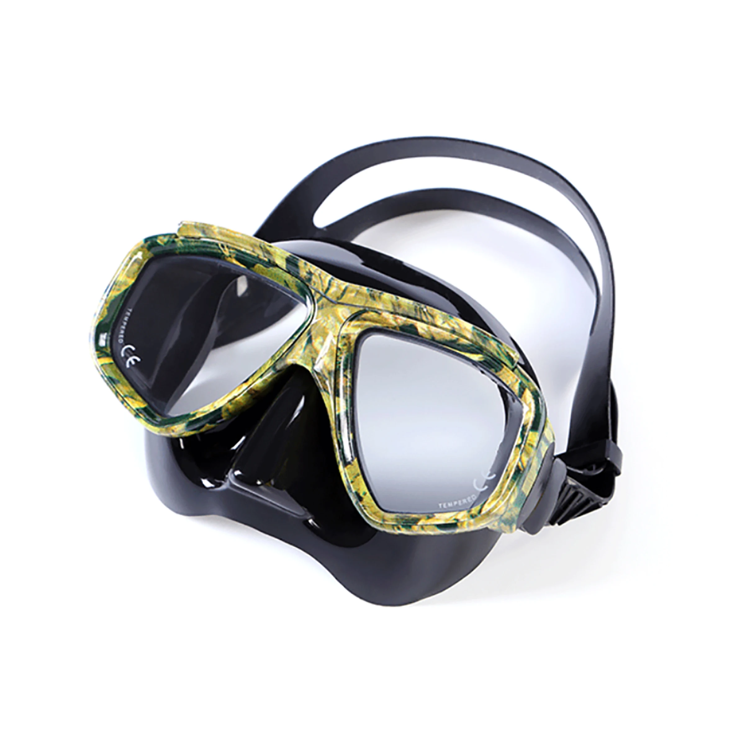 Most Camouflage Skirt for Water-tight Seal and Comfort Classic Goggle Silicone Camouflage Diving Mask