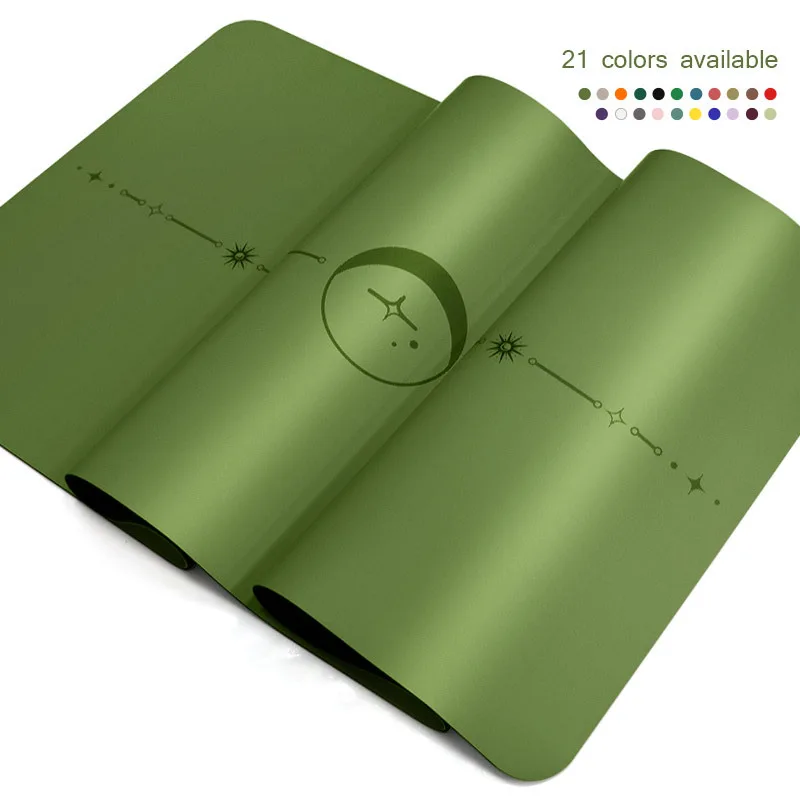 Wholesale Custom Printed 5Mm Thick Eco Friendly Aqua Non Slip Hot Polyurethane Made Rubber Yoga Mat