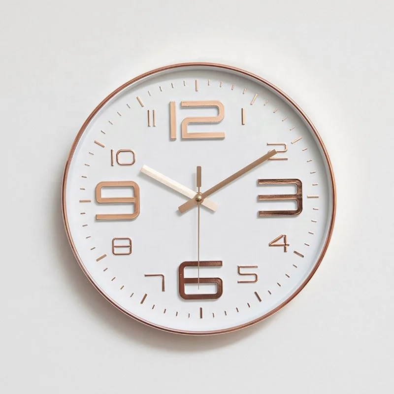 Customized ABS Plastic 3D Numbers Quartz Wall Clock