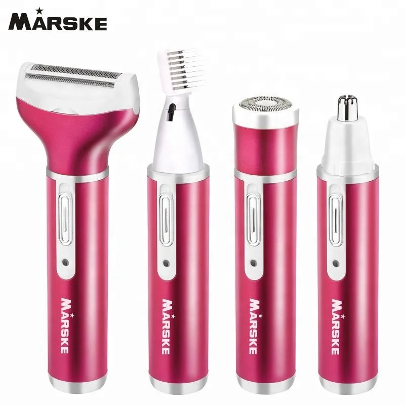 MARSKE 2212 Hot Selling Multi-Functional 4 In 1 Body Hair Remove Hair Shaver For Women