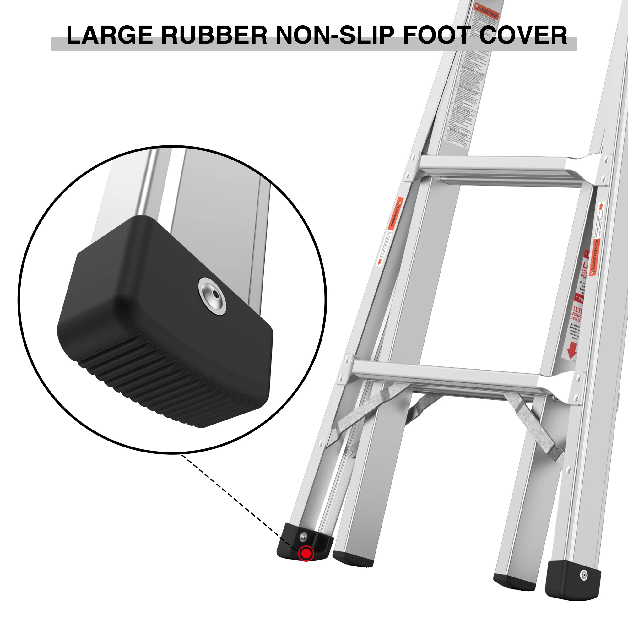 Hot Sale 5 Ladders in 1 Multi Functional Aluminum Folding Step Ladder Multipurpose Ladder