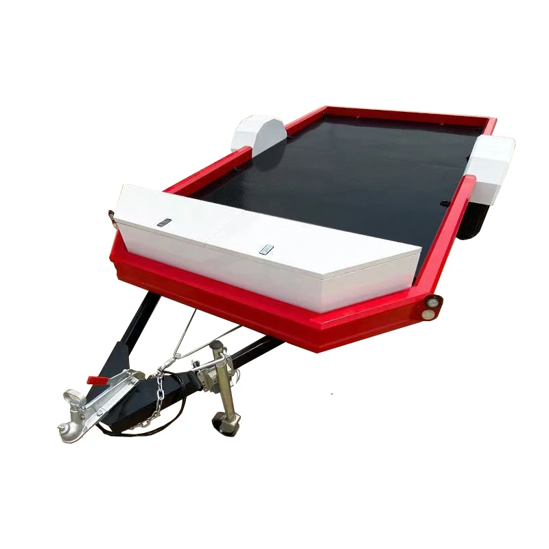 Motorcycle ATV Dump Trailer with Tipping Feature for Truck and Trailer Use