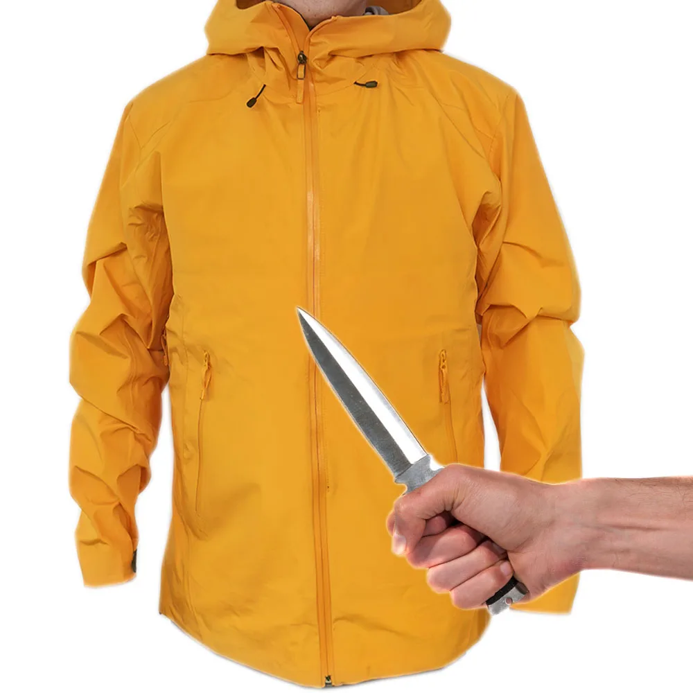 Cut resistant Mens softshell jacket custom Fleece Lined Hooded stab-Resistant  for Outdoor Hiking mens clothing