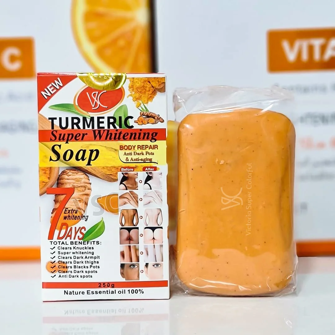 New Ginger Yellow Bathing Soap Brightening Soap Deep Cleansing Controls Oil Face and Body Universal Soap 250g for 2024