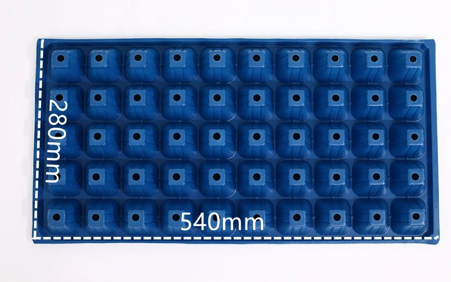 50 nursery cellsFactory Direct Produced High Quality Plastic Nursery germination tray PET Seedling Trays propagation tray