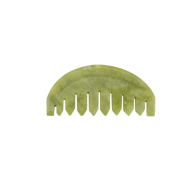 Green Xiuyan Jade Guasha Massage For Body Jade Comb Gua Sha