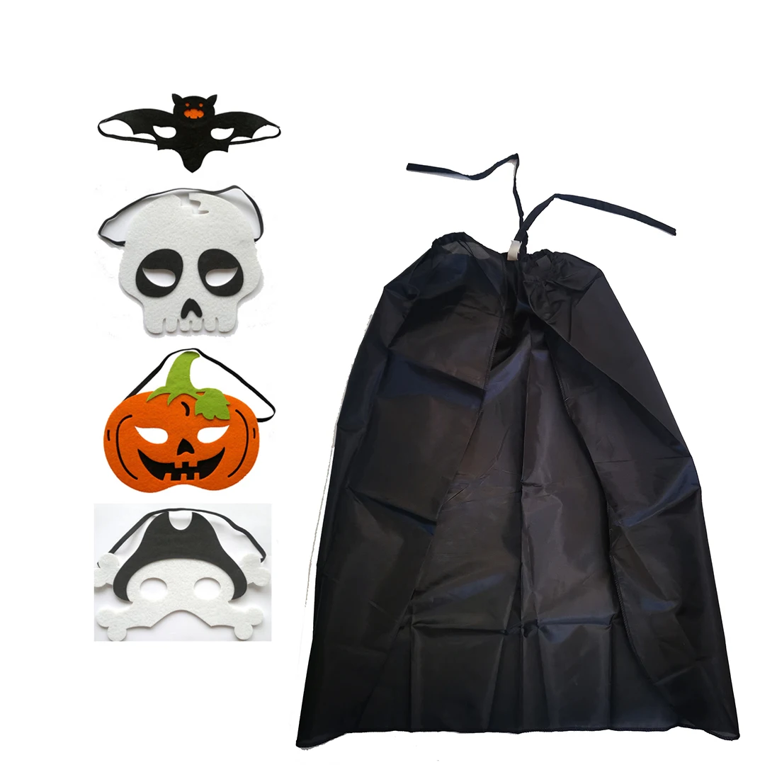 Bat skull Kids Costumes Capes and Masks Cosplay Masks black cape Halloween Costume Cosplay for kids
