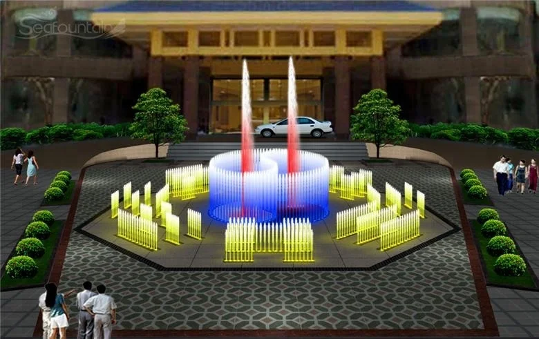 Onsite installation program control combination type LED light decorative  fountains