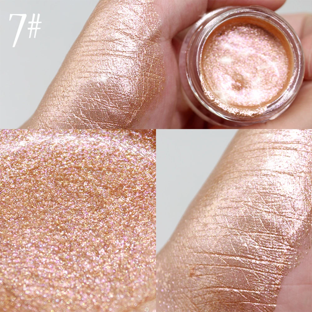 
Face Body Highlighter Jelly Gel Mermaid Eyeshadow Private Label Glow Body Glitter iluminador Gold Liquid Highlighter Jelly 