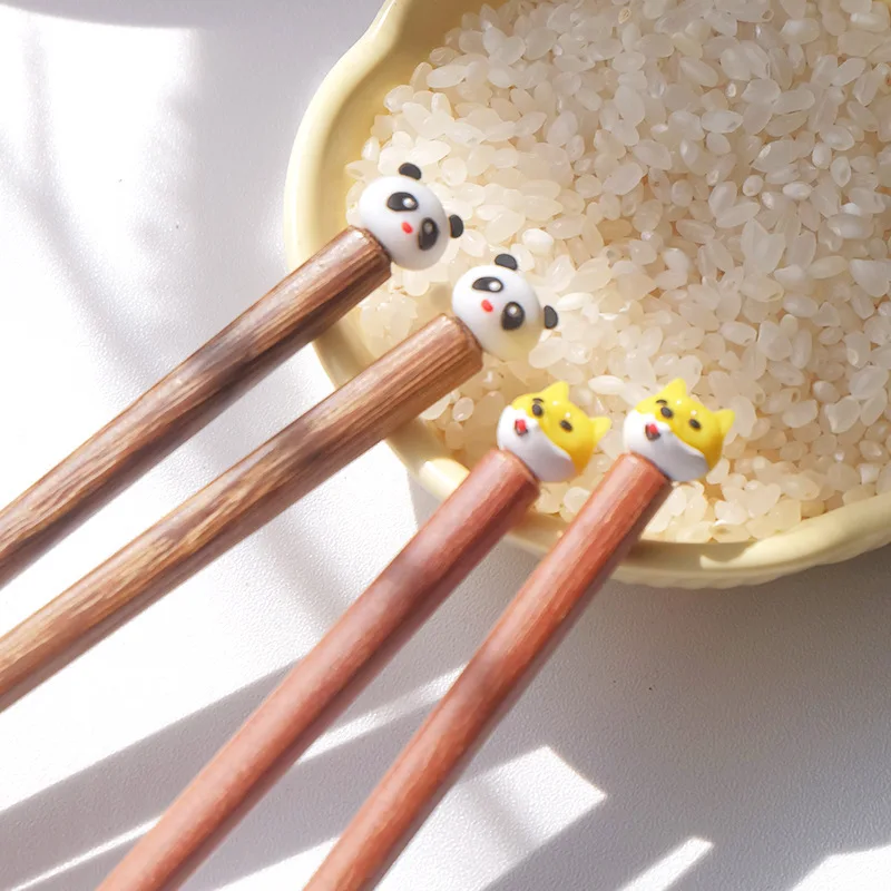 Cartoon Cute PVC Silicone Chopsticks Set Cartoon Style for Students and Children Korean Design