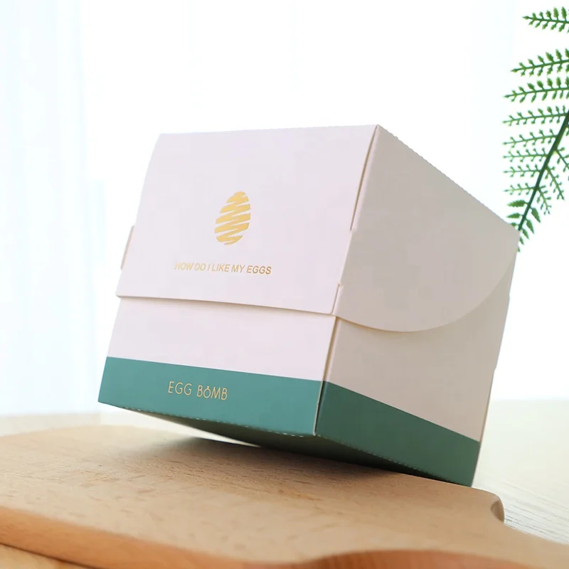 Custom recyclable kraft paper cake box 8 inch 10 inch portable west corrugated box window 6 inches square