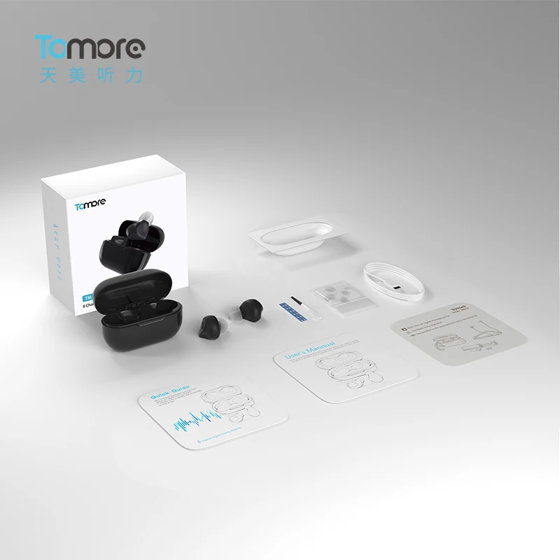 Tomore China Factory Price Mini Hearing Aid Wholesale Ear Care Daily Living Sound Amplifier Wireless Rechargeable Hearing Aids