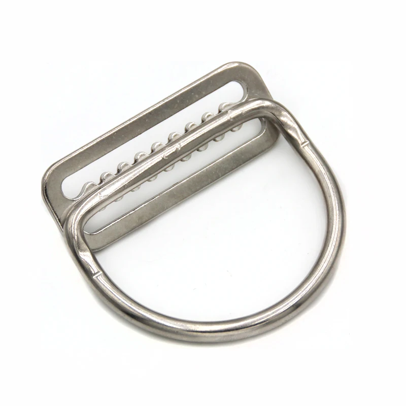Rigging Hardware Quick Adjust Crotch 50mm Stainless Steel 316 Tri Glide Buckle with D Ring Arc