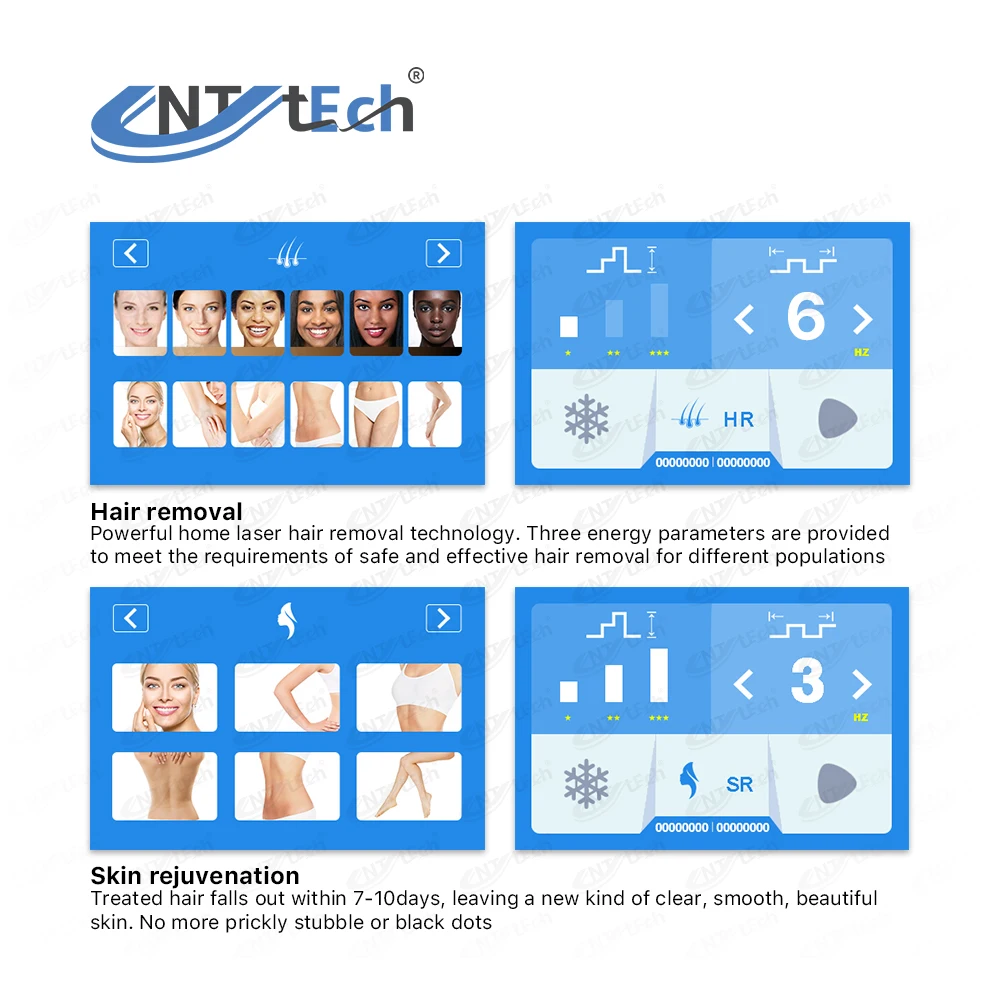 Home use diode laser hair removal device for bikini legs arms face body painless hair remover