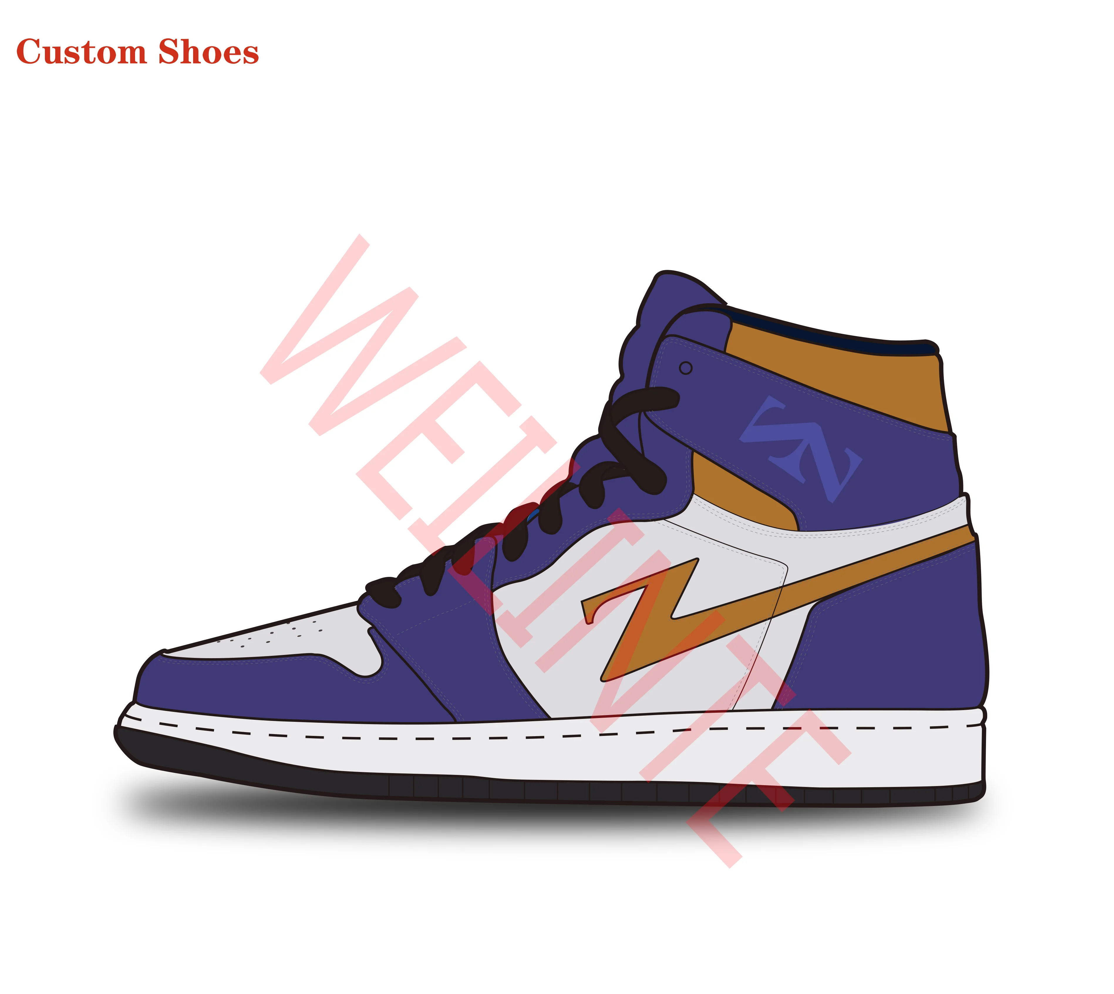 
Wholesale Custom Sneakers Logo Design High Quality Plus Size Men Sport Shoes Trendy Basketball Shoes for Men 