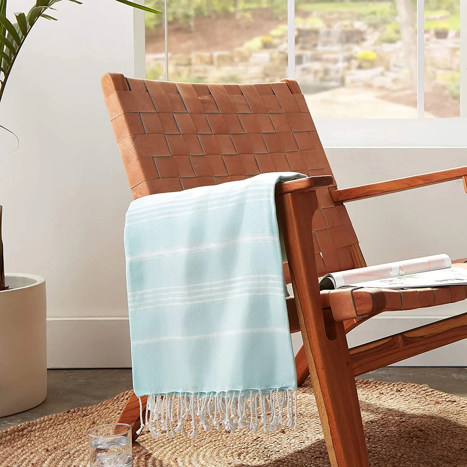 
High Quality 100% Cotton Bath, Beach Turkish Towel Gym Fouta Fitness Pool Yoga Spa Backback 