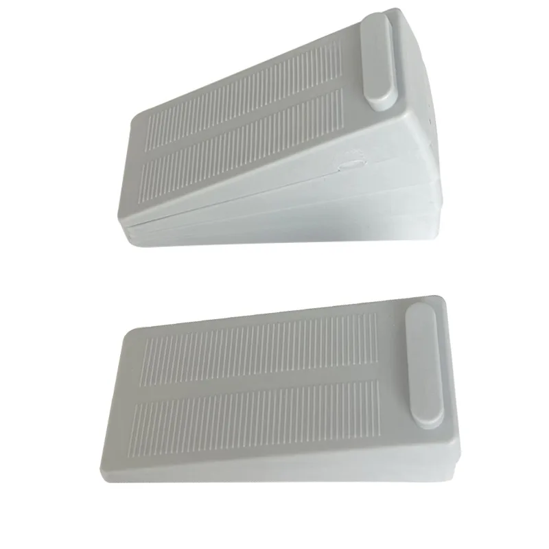 Works On All Floor Types and Carpet Jam rubber door stopper Wedge safety door stop Gray Stacked door blocker