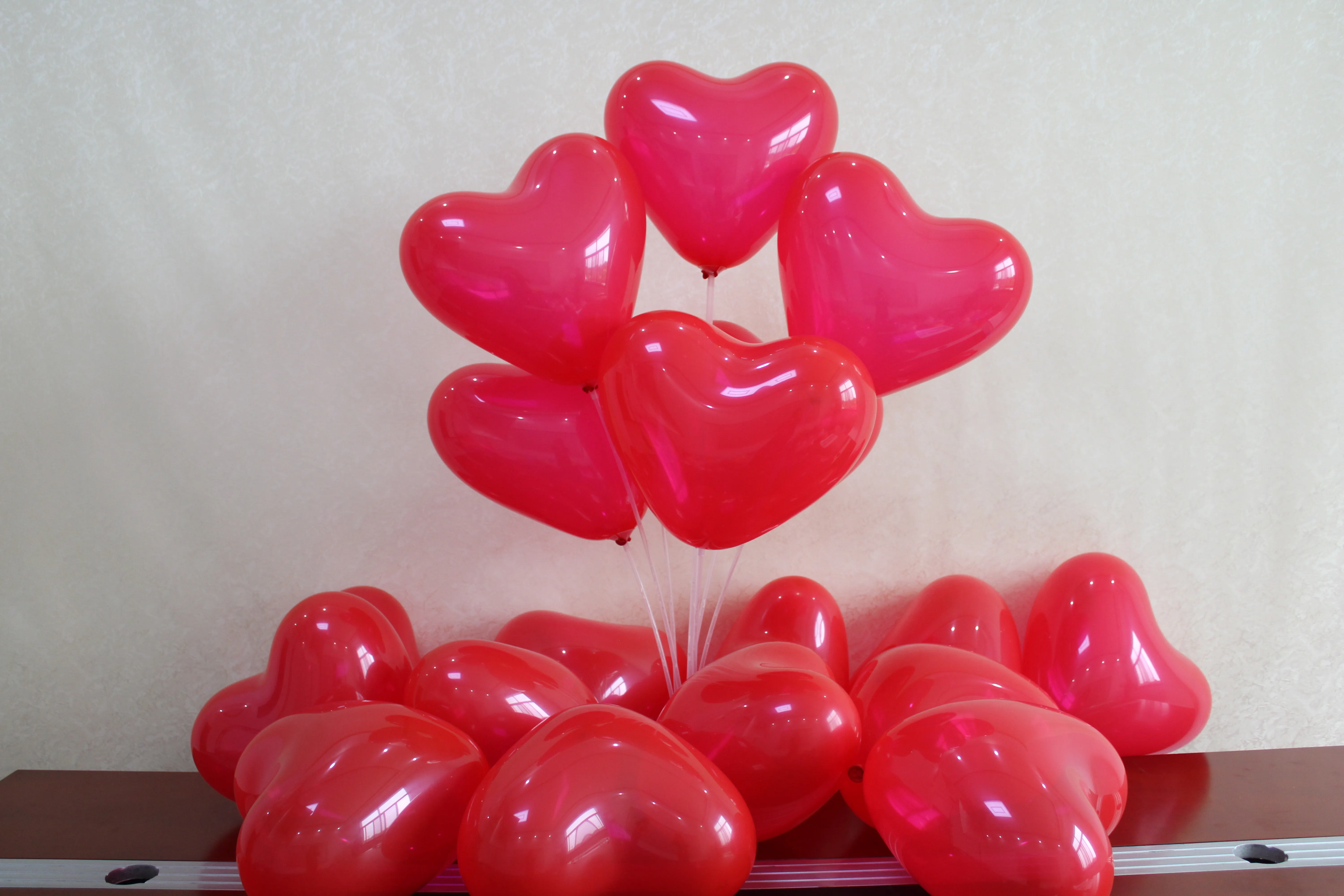 haolin 10inch 2.2g standard/metallic/macaron heart latex balloons