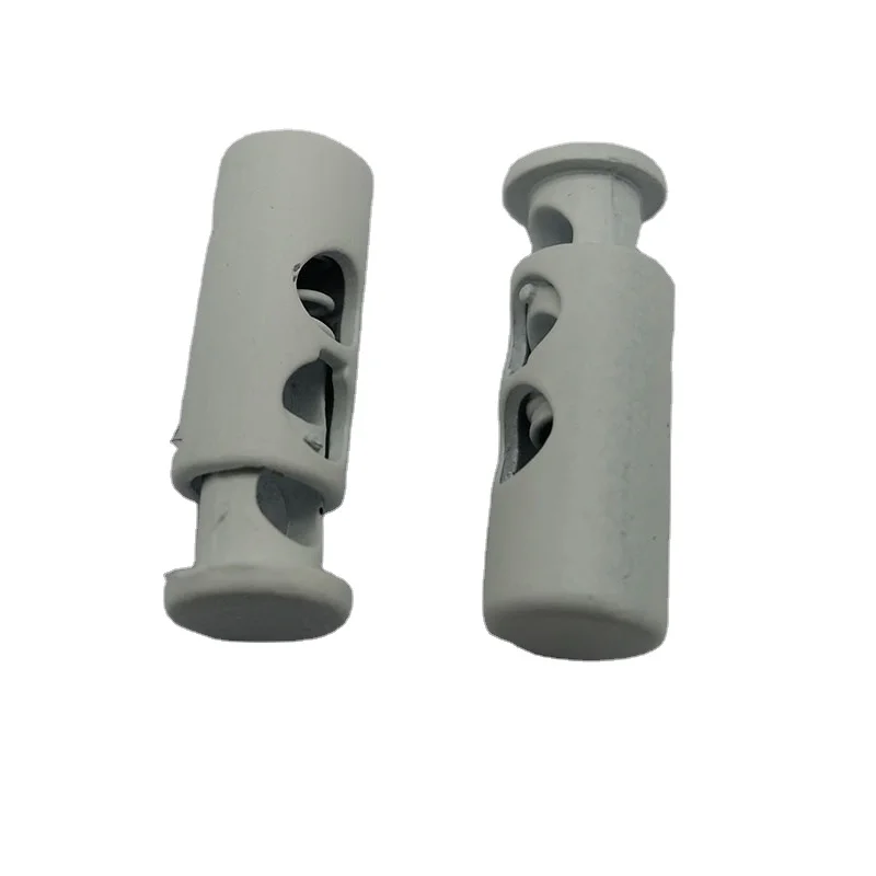 white toggles double cord lock stoppers toggle drawstring rope cord stopper for clothing