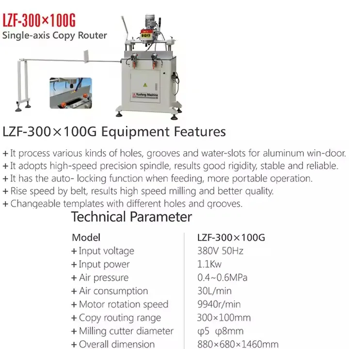 Factory sells aluminum machine single shaft  router at a low price