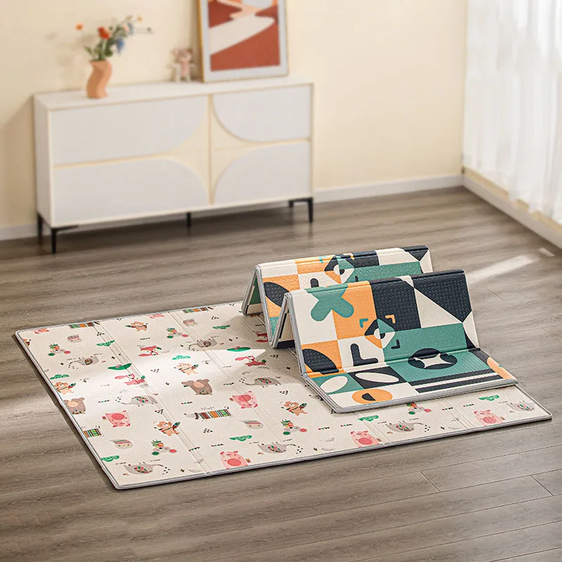 Baby Play Mat Extra Large Foldable Baby Crawling Mat Thick Foam Play Mat for Baby Waterproof Floor Playmat