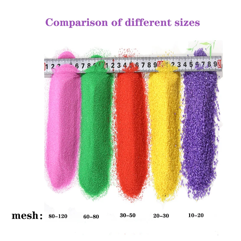 Различные размеры, цветной песок, горячая Распродажа, цветной песок по низкой цене для детского песчаного рисования, Искусственный цветной пляж