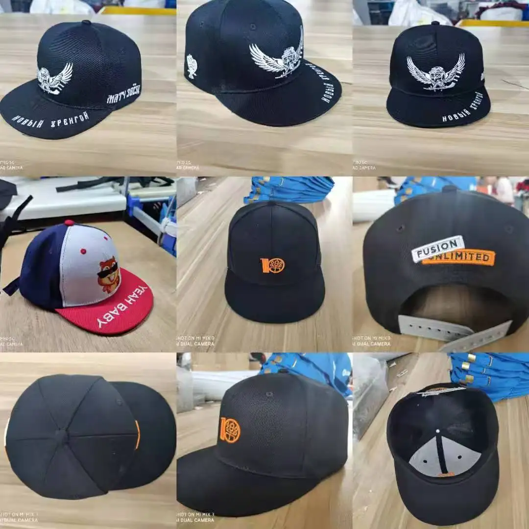2024 Factory direct custom hats embroidery snapback sports caps curved brim snapback
