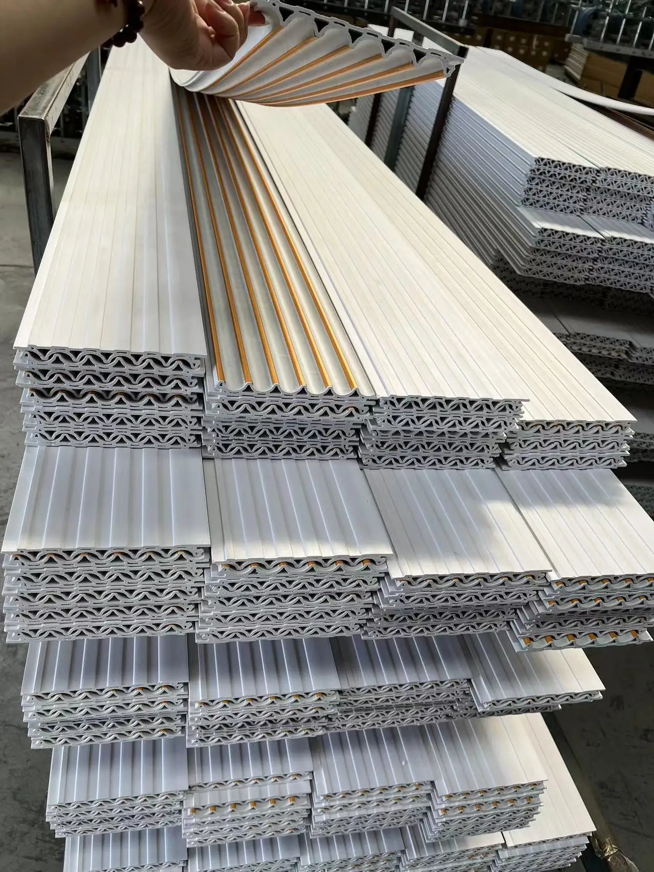 Slat Wallboard Modern Interior Wpc Pvc Waterproof Wall Fluted Panel Bamboo Wooden Plastic Indoor Wpc Wall Panels