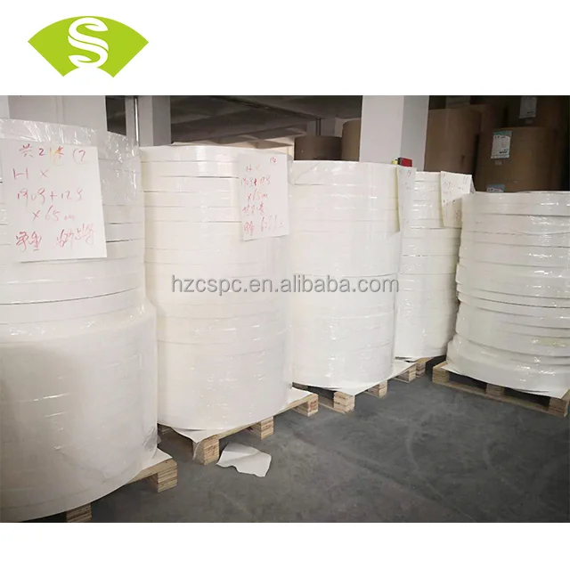 
Plain white paper cup bottom raw materials paper in reels 