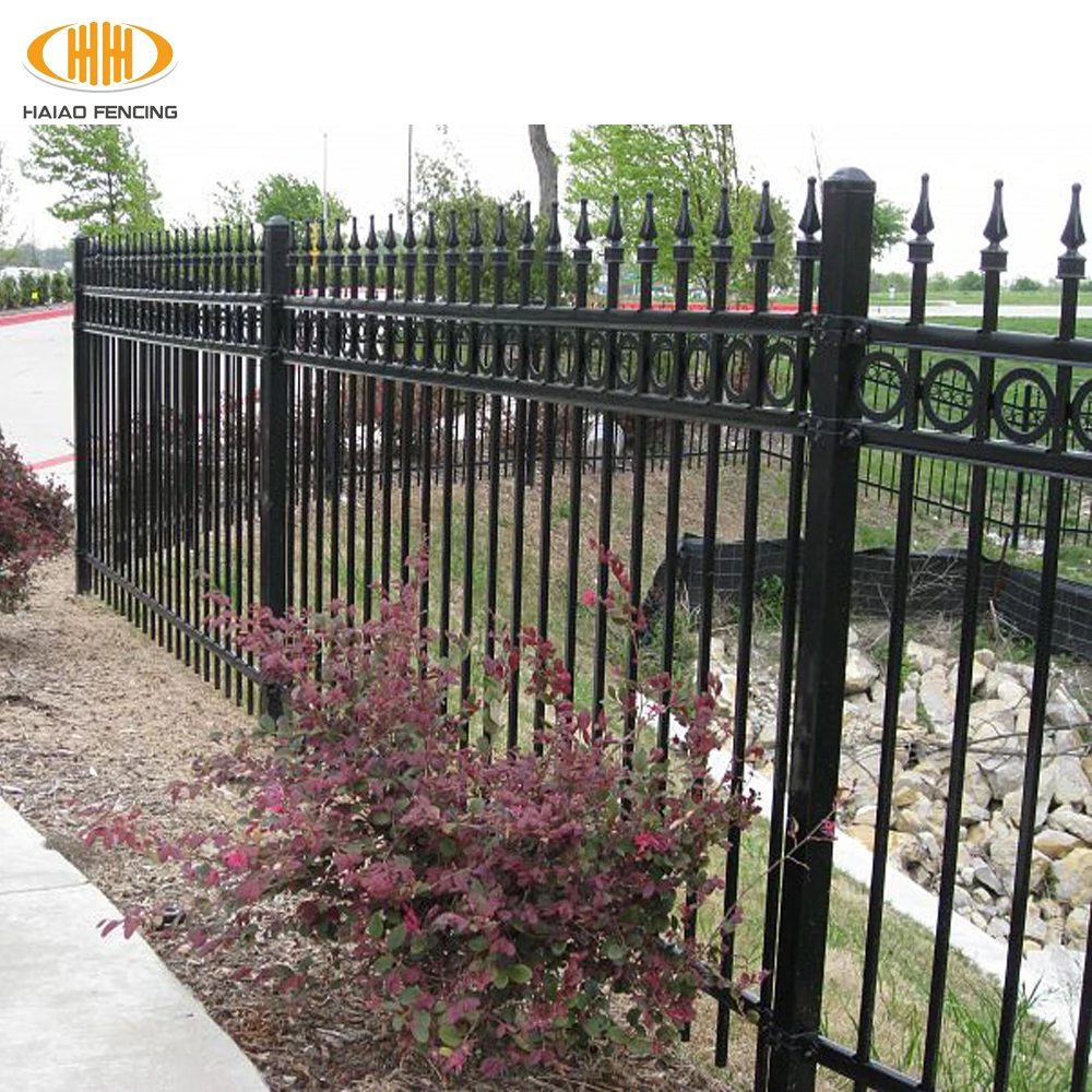 New products american backyard wrought iron garden fence panels