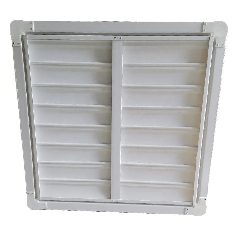 PVC gravity louver blinds and shutters pvc exhaust fan shutters plastic Louver Blinds for ventilation exhaust fan
