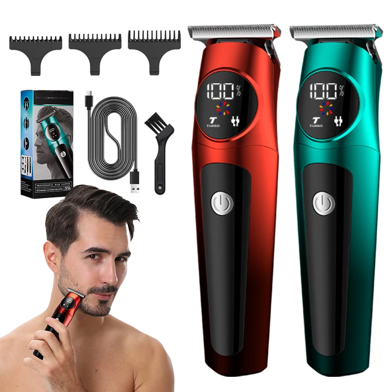 Suttik LM-662 New 7000rpm Cordless Barber Professional Electric Split Hair Trimmer 2024 for Men and Baby Skin-friendly Blade