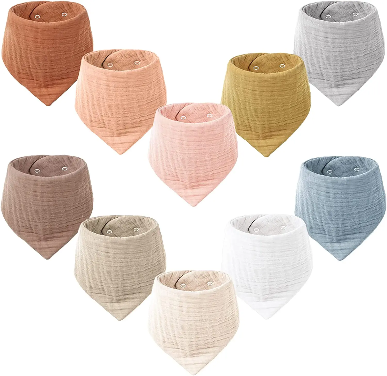 Baby Drool Bibs Cotton Bandana Absorbent Drooling & Teething Triangle Bib Bib