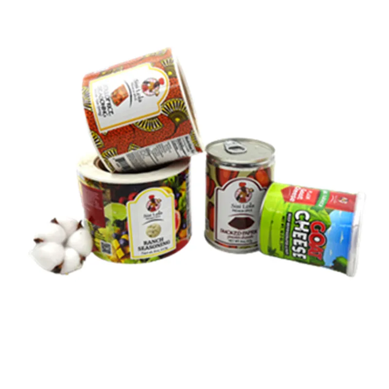 Label Cosmetic Canned Food Barcode Honey Bottle Wrap Jar Packaging Sticker Spice Stickers Custom Paper Adhesive Sticker Gua