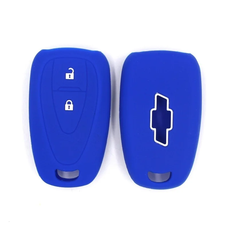 Keyless Protector Replacement 3 Buttons Silicone Car Key Cases Cover For Chevrolet