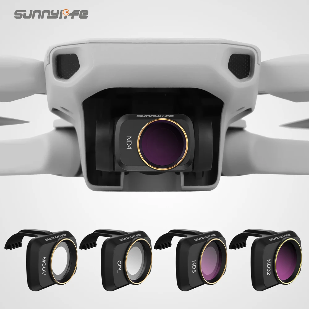 Sunnylife Camera Lens Filter MCUV ND4 ND8 ND16 ND32 CPL ND/PL Filters For DJI Mavic Mini 2 Professional Drone Accessories