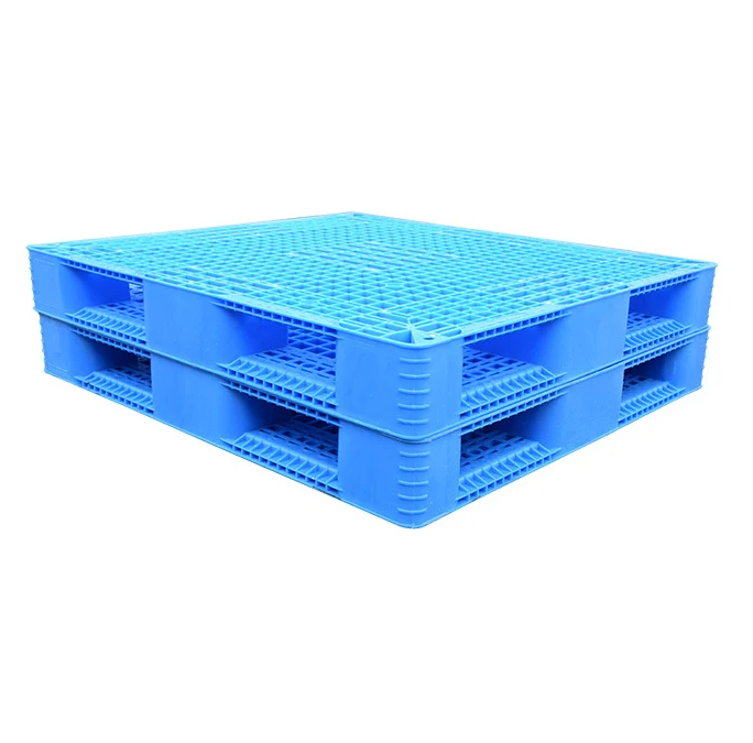 Plastic Pallet Heavy Duty Double Sides Euro HDPE Large Stackable Reversible 1.5T Rack Load Plastic Pallet Wholesale Price