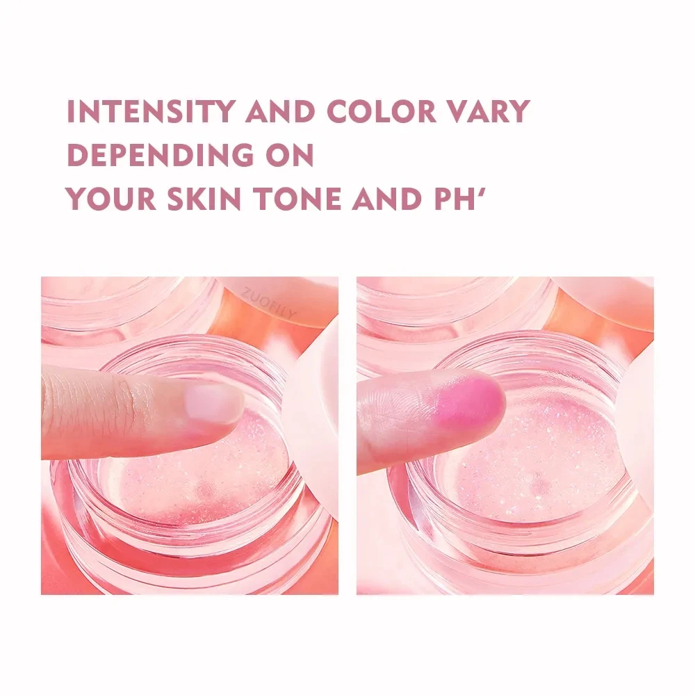 Your Logo Color Changing Blusher Moisturizing Clear Blush Cream Cheek & Lip Waterproof Gel Glossy Shiny Balm Blush Face Makeup
