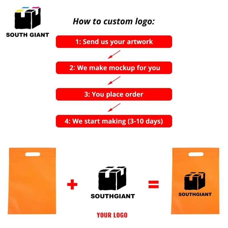 
Customize Brand Promotional Recycle Zhejiang Flat D Cut Non Woven Gift Bag 