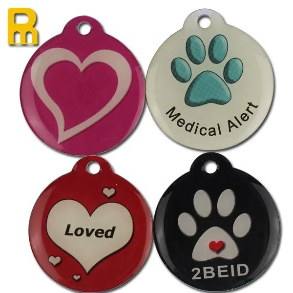 Пользовательские QR-коды Pet Tag URL Программируемый RFID анти-потеря Pet ID Tag