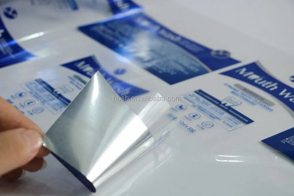 China suppliers custom BOPP/PVC/PE/PET transparent bottle stickers private bottle labels