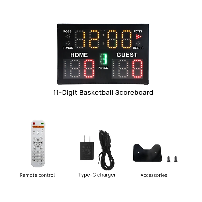 Pool Digital Portable Large Plastic Scoreboard Remote for Truck Scale Scoreboard for Games Display