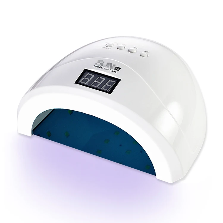 
1S white mirror base nail lamp 48 w uv curing lamp digital nail art machine for fingernails 