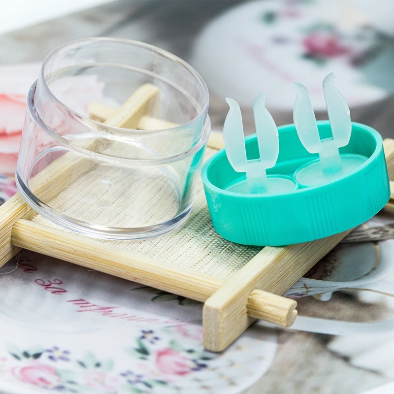 
lens multipurpose RGP gas-permeable contact lens cleaner hard case box Colorful Eyewear Protector Container carrying 